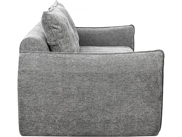 HABITAT ET JARDIN - Canapé droit en tissu texturé "Silvano" - 3 places - Gris - large