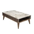 HABITAT ET JARDIN - Table basse en bois "Milan" - 105 x 60 x 34 cm - NoyerBlanc - vignette