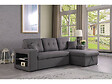 HABITAT ET JARDIN - Canapé d'angle convertible/réversible "Axel" - 3 places - Gris - vignette