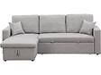 HABITAT ET JARDIN - Canapé d'angle convertible/ réversible avec coffre "Alain" - 3 places - Gris clair - vignette