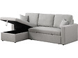 HABITAT ET JARDIN - Canapé d'angle convertible/ réversible avec coffre "Alain" - 3 places - Gris clair - vignette