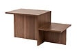 HABITAT ET JARDIN - Table basse en bois "Harmony" - 80 x 40 x 40 cm - Noyer - vignette