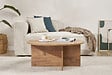 HABITAT ET JARDIN - Table basse en bois "Soleil" - 90 x 90 x 40 cm - Pin atlantique - vignette