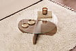 HABITAT ET JARDIN - Table basse en bois "Aeris" - 75 x 75 x 35 cm - NoyerTransparent - vignette