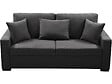 HABITAT ET JARDIN - Canapé droit fixe "Alise" - 3 places - Gris - vignette