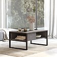 HABITAT ET JARDIN - Table basse en bois "ML34" - 100 x 59 x 44 cm - Argent - vignette