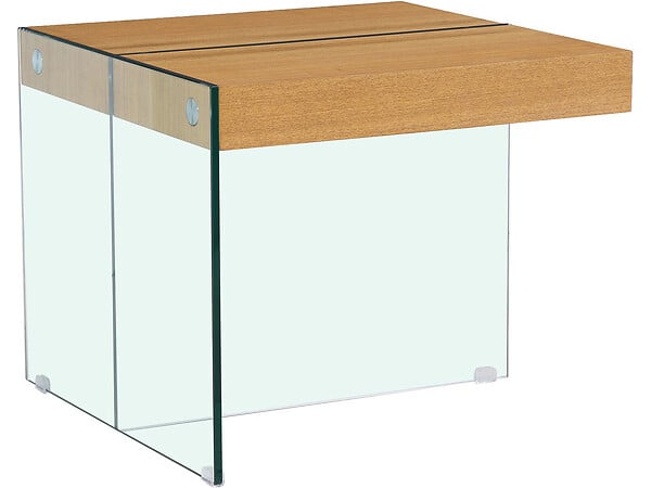 HABITAT ET JARDIN - Table basse "Agrigento" - 60 x 60 x 50 cm - Finition chêne - large