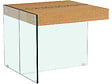 HABITAT ET JARDIN - Table basse "Agrigento" - 60 x 60 x 50 cm - Finition chêne - vignette