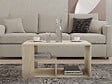 HABITAT ET JARDIN - Table basse en bois "Eros" - 80 x 40 x 50 cm - Travertin - vignette