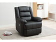 HABITAT ET JARDIN - Fauteuil relax "Buckingham" - 85 x 93 x 100 cm - Noir - vignette
