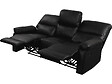 HABITAT ET JARDIN - Canapé relax "Lincoln" - 197 x 89 x 103 cm - 3 places - Noir - vignette