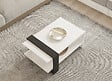 HABITAT ET JARDIN - Table basse en bois "Funda" - 80 x 55 x 35 cm - AnthraciteBlanc - vignette