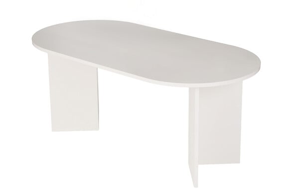 HABITAT ET JARDIN - Table à manger en bois "Sablin" - 180 x 89 x 75 cm - Bois Blanc - large