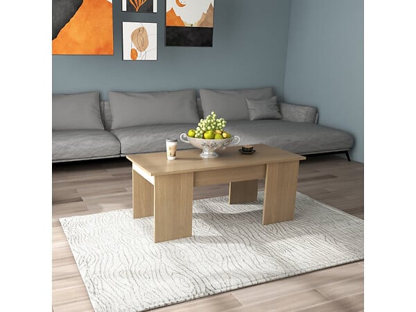 HABITAT ET JARDIN - Table basse "Diana" - 102 x 50 x 43 cm - Chêne - large
