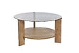 HABITAT ET JARDIN - Table basse en bois "Clara" - 75 x 75 x 40 cm - Chêne SaphirFumées - vignette