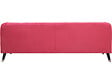 HABITAT ET JARDIN - Canapé fixe en velours "Gloria" - 216 x 86 x 76 cm - 3 places - Rouge - vignette