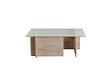 HABITAT ET JARDIN - Table basse en bois "Vetrino" - 105 x 65 x 40 cm - Travertin - vignette
