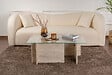 HABITAT ET JARDIN - Table basse en bois "Vetrino" - 105 x 65 x 40 cm - Travertin - vignette