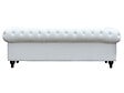 HABITAT ET JARDIN - Canapé fixe Chesterfield "Aliza" - 208 x 82 x 70 cm - 3 places - Blanc - vignette