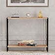 HABITAT ET JARDIN - Console en bois "Verona" - 90 x 26 x 74 cm - Pin noir de l'Atlantique - vignette