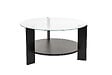 HABITAT ET JARDIN - Table basse en bois "Clara" - 75 x 75 x 40 cm - Bois NoirTransparent - vignette