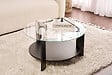 HABITAT ET JARDIN - Table basse en bois "Clara" - 75 x 75 x 40 cm - Bois NoirTransparent - vignette