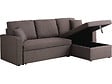 HABITAT ET JARDIN - Canapé d'angle convertible/ réversible avec coffre "Alain" - 3 places - Taupe - vignette