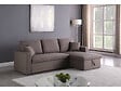 HABITAT ET JARDIN - Canapé d'angle convertible/ réversible avec coffre "Alain" - 3 places - Taupe - vignette
