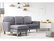 HABITAT ET JARDIN - Canapé d'angle réversible en tissu "Gabby" -  3 places - Gris Clair - vignette