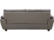 HABITAT ET JARDIN - Canapé fixe en cuir reconstitué et PVC " Dallas" - 210 x 88 x 90 cm - 3 places - Gris/Blanc - vignette