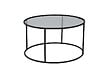 HABITAT ET JARDIN - Table basse en métal "Aurum" - 80 x 80 x 43 cm - Noir Gris - vignette