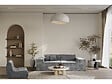 HABITAT ET JARDIN - Canapé droit modulable en tissu texturé "Lusso" - 3 places - Gris - vignette