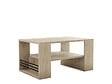 HABITAT ET JARDIN - Table basse en bois "Iris" - 80 x 50 x 40 cm - Travertin - vignette