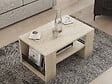 HABITAT ET JARDIN - Table basse en bois "Iris" - 80 x 50 x 40 cm - Travertin - vignette