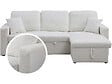 HABITAT ET JARDIN - Canapé d'angle convertible/reversible avec coffre "Alain" - 3 places - Bouclettes -  Blanc - vignette