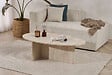 HABITAT ET JARDIN - Table basse en bois "Orba" - 120 x 65 x 40 cm - Travertin - vignette