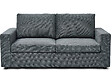 HABITAT ET JARDIN - Canapé convertible express en tissu "Elena" - 3 places - Couchage 140 cm - Gris - vignette