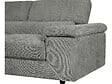 HABITAT ET JARDIN - Canapé d'angle en tissu chenille "London" - 4 places - Gris - vignette