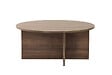 HABITAT ET JARDIN - Table basse en bois "Soleil" - 90 x 90 x 40 cm - Noyer - vignette