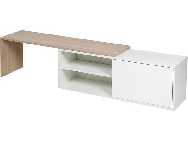 HABITAT ET JARDIN - Table basse "Melinda" - Blanc/Chêne - large