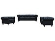HABITAT ET JARDIN - Fauteuil Chesterfield "Aliza" - 111 x 82 x 70 cm - Noir - vignette