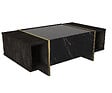 HABITAT ET JARDIN - Table basse en bois "Veyron" - 103 x 60 x 37 cm - NoirOr - vignette