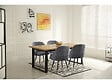HABITAT ET JARDIN - Lot de 2 chaises en tissu "Harmony" - 54 x 57 x 90 cm - Gris - vignette