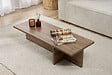 HABITAT ET JARDIN - Table basse en bois "Harbor" - 120 x 45 x 30 cm - Noyer - vignette