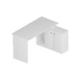 HABITAT ET JARDIN - Bureau en bois "Basak" - 130 x 60 x 74 cm - Blanc - vignette