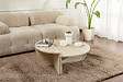 HABITAT ET JARDIN - Table basse en bois "Orion" - 90 x 60 x 30 cm - Travertin - vignette