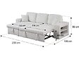 HABITAT ET JARDIN - Canapé d'angle bouclettes convertible/reversible "Axel" - 3 Places - Blanc - vignette
