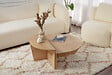 HABITAT ET JARDIN - Table basse en bois "Orion" - 90 x 60 x 30 cm - Chêne miel - vignette