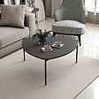 HABITAT ET JARDIN - Table basse en bois "Lenny" - 90 x 89 x 40 cm - Anthracite - vignette