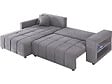 HABITAT ET JARDIN - Canapé d'angle convertible tissu chenille 3 places - "Trocadero" - Gris - vignette